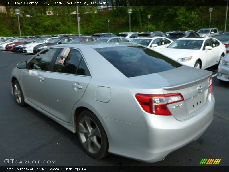 Classic Silver Metallic / Black/Ash 2012 Toyota Camry SE V6
