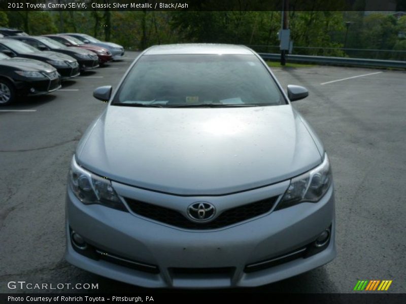 Classic Silver Metallic / Black/Ash 2012 Toyota Camry SE V6
