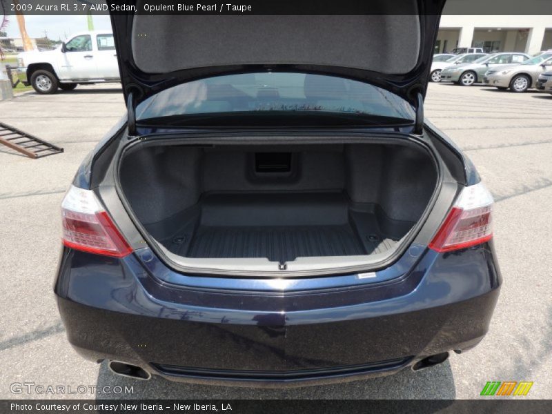 Opulent Blue Pearl / Taupe 2009 Acura RL 3.7 AWD Sedan