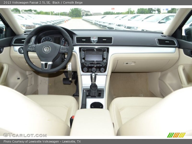 Black / Cornsilk Beige 2013 Volkswagen Passat 2.5L SE
