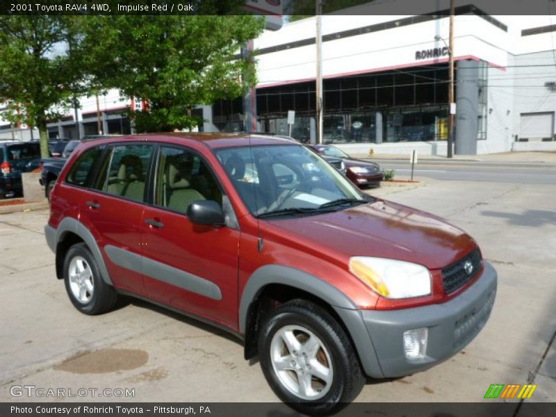 Impulse Red / Oak 2001 Toyota RAV4 4WD