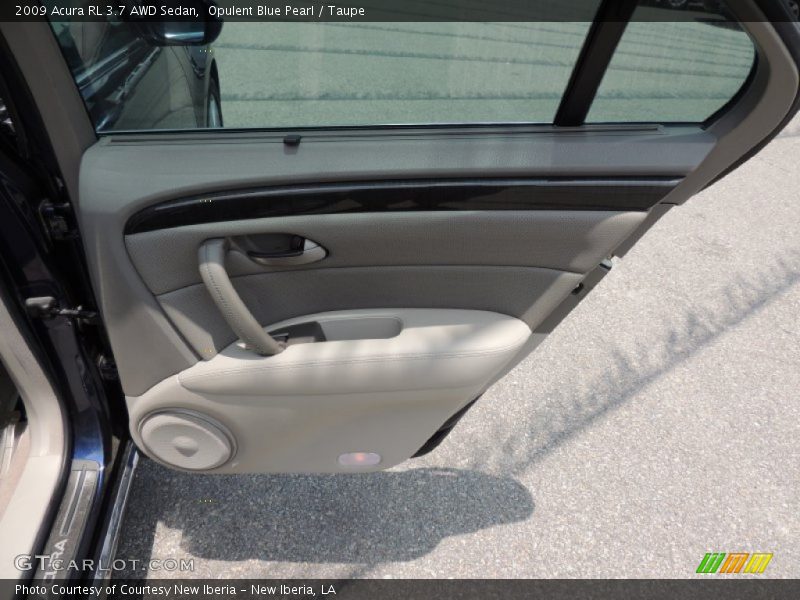Opulent Blue Pearl / Taupe 2009 Acura RL 3.7 AWD Sedan