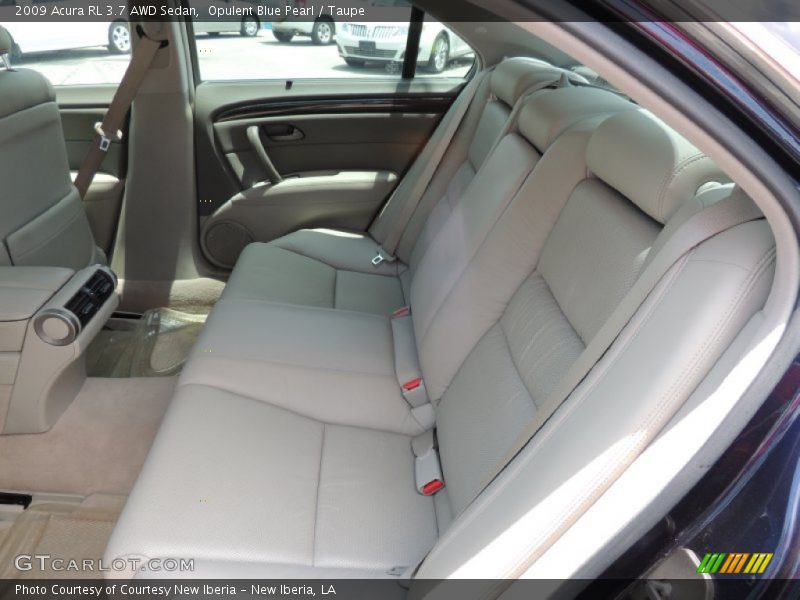 Rear Seat of 2009 RL 3.7 AWD Sedan