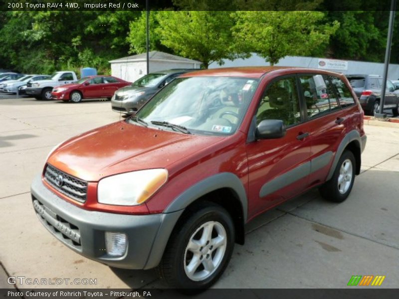 Impulse Red / Oak 2001 Toyota RAV4 4WD
