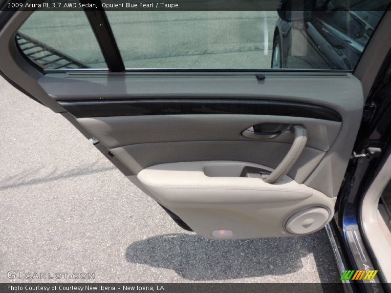 Opulent Blue Pearl / Taupe 2009 Acura RL 3.7 AWD Sedan