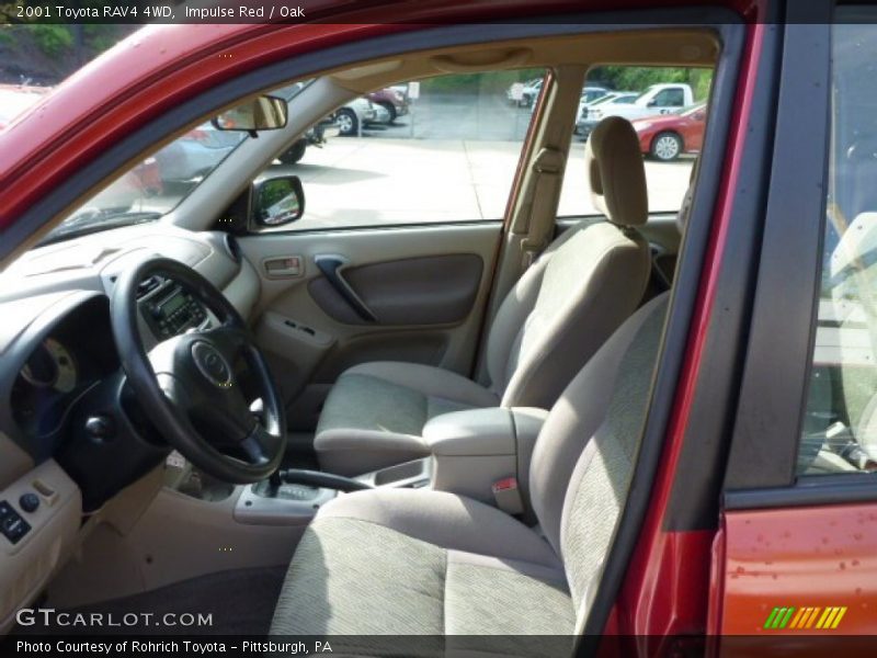 Impulse Red / Oak 2001 Toyota RAV4 4WD