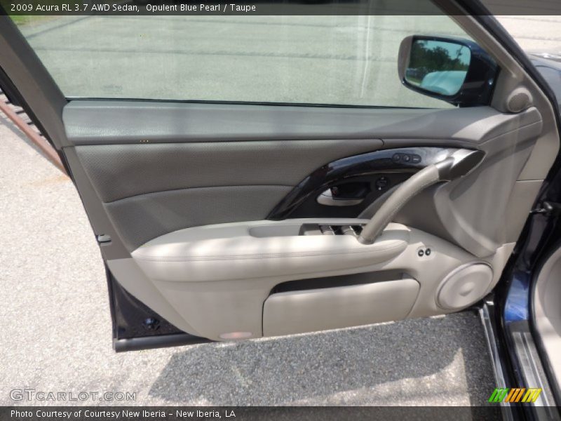Opulent Blue Pearl / Taupe 2009 Acura RL 3.7 AWD Sedan