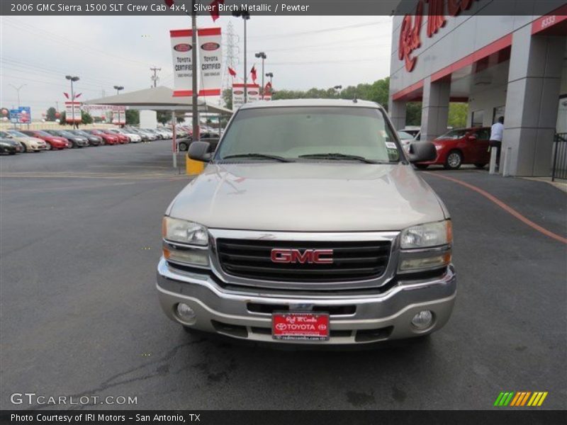 Silver Birch Metallic / Pewter 2006 GMC Sierra 1500 SLT Crew Cab 4x4