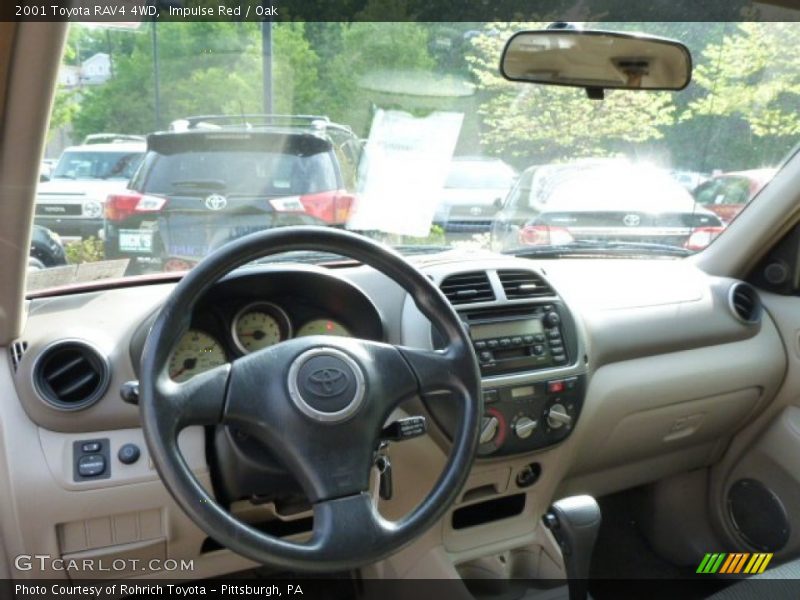 Impulse Red / Oak 2001 Toyota RAV4 4WD