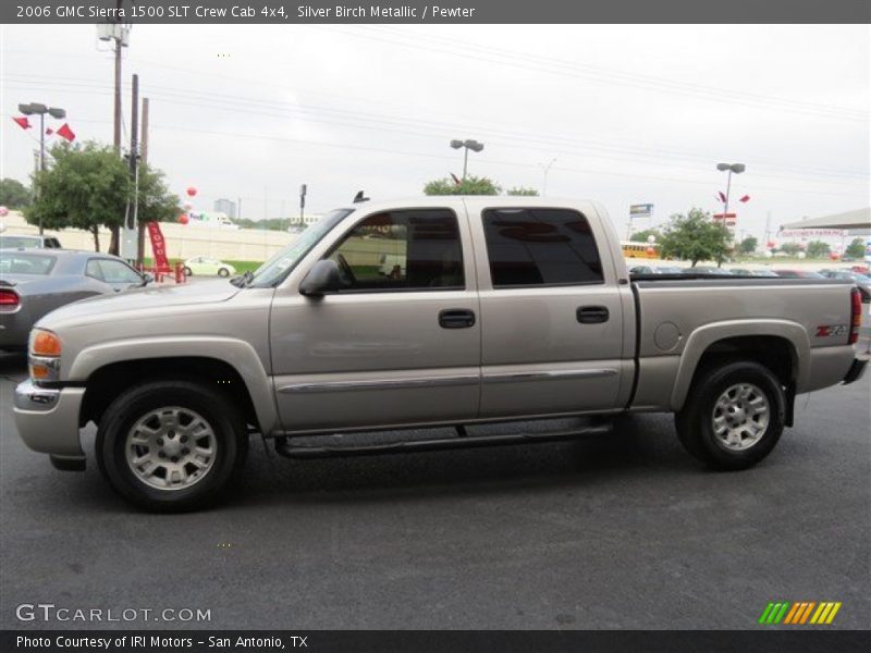 Silver Birch Metallic / Pewter 2006 GMC Sierra 1500 SLT Crew Cab 4x4