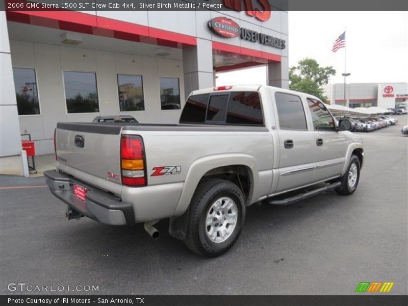 Silver Birch Metallic / Pewter 2006 GMC Sierra 1500 SLT Crew Cab 4x4