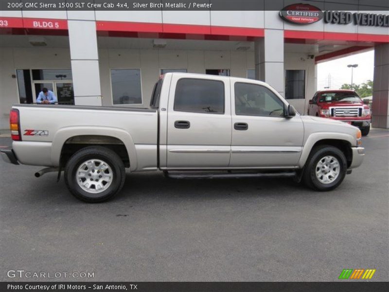 Silver Birch Metallic / Pewter 2006 GMC Sierra 1500 SLT Crew Cab 4x4