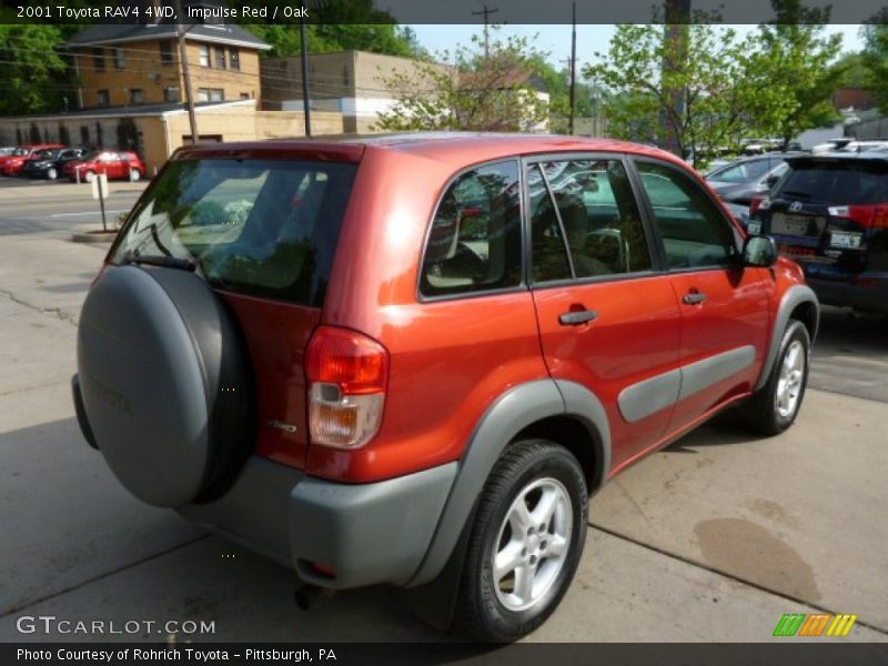 Impulse Red / Oak 2001 Toyota RAV4 4WD