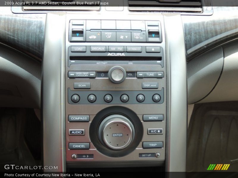 Controls of 2009 RL 3.7 AWD Sedan