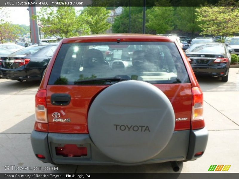 Impulse Red / Oak 2001 Toyota RAV4 4WD