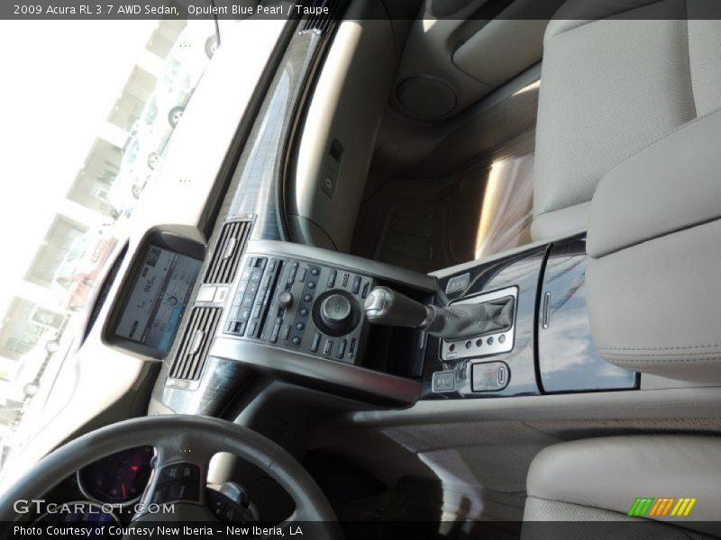 Opulent Blue Pearl / Taupe 2009 Acura RL 3.7 AWD Sedan