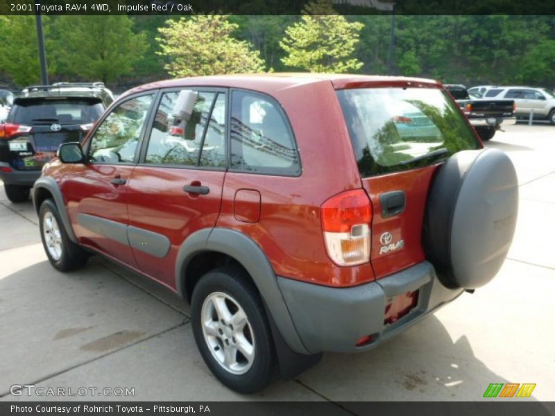 Impulse Red / Oak 2001 Toyota RAV4 4WD