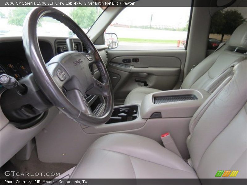 Silver Birch Metallic / Pewter 2006 GMC Sierra 1500 SLT Crew Cab 4x4