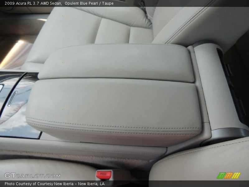 Opulent Blue Pearl / Taupe 2009 Acura RL 3.7 AWD Sedan