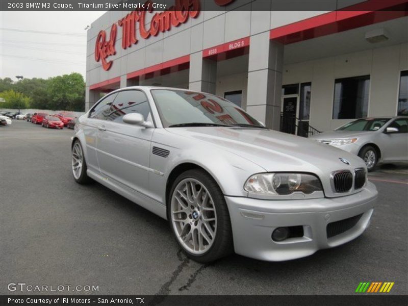 Titanium Silver Metallic / Grey 2003 BMW M3 Coupe