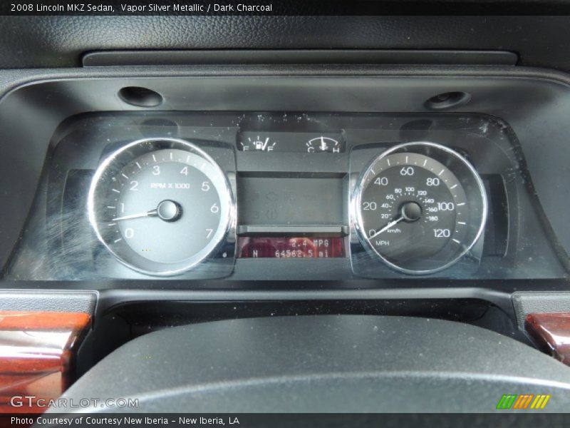 Vapor Silver Metallic / Dark Charcoal 2008 Lincoln MKZ Sedan