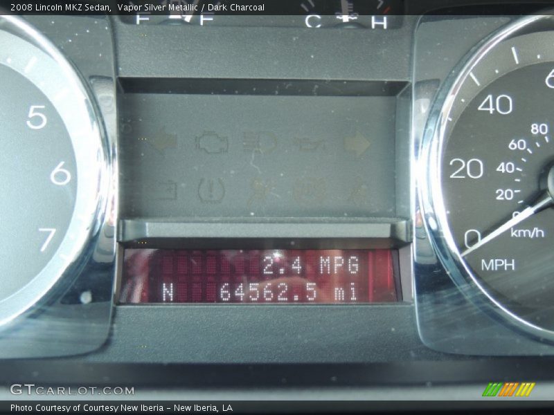 Vapor Silver Metallic / Dark Charcoal 2008 Lincoln MKZ Sedan