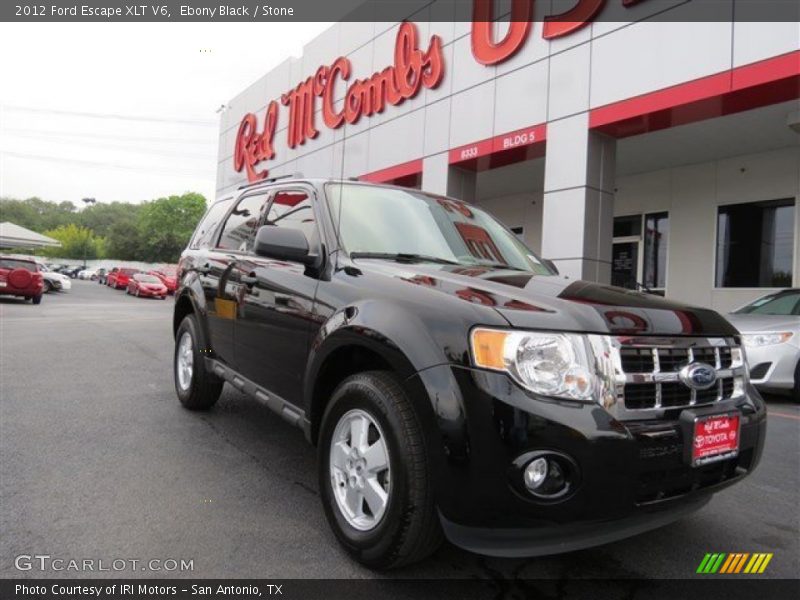 Ebony Black / Stone 2012 Ford Escape XLT V6