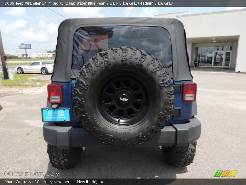 Deep Water Blue Pearl / Dark Slate Gray/Medium Slate Gray 2009 Jeep Wrangler Unlimited X