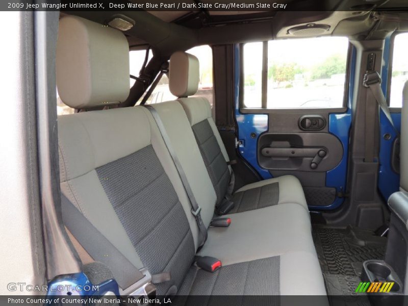 Deep Water Blue Pearl / Dark Slate Gray/Medium Slate Gray 2009 Jeep Wrangler Unlimited X