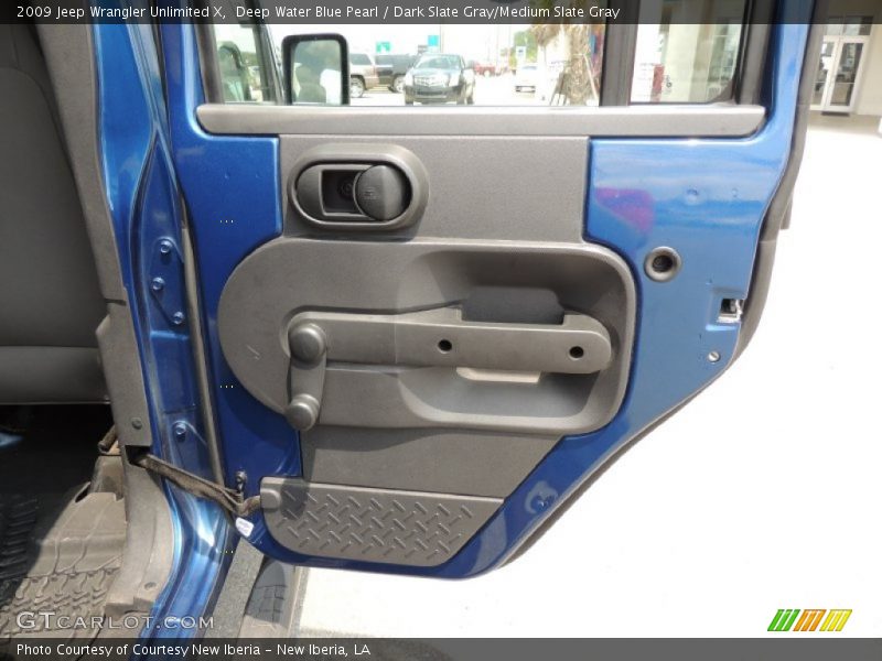 Deep Water Blue Pearl / Dark Slate Gray/Medium Slate Gray 2009 Jeep Wrangler Unlimited X