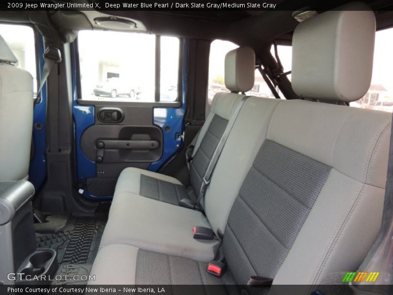 Deep Water Blue Pearl / Dark Slate Gray/Medium Slate Gray 2009 Jeep Wrangler Unlimited X
