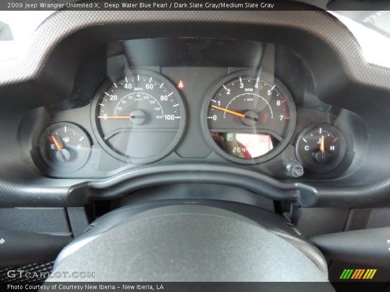 Deep Water Blue Pearl / Dark Slate Gray/Medium Slate Gray 2009 Jeep Wrangler Unlimited X