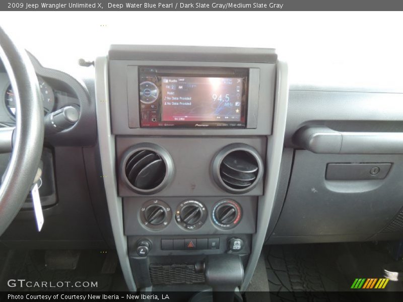 Deep Water Blue Pearl / Dark Slate Gray/Medium Slate Gray 2009 Jeep Wrangler Unlimited X