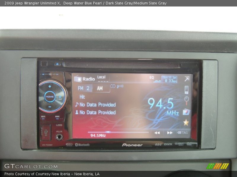 Deep Water Blue Pearl / Dark Slate Gray/Medium Slate Gray 2009 Jeep Wrangler Unlimited X