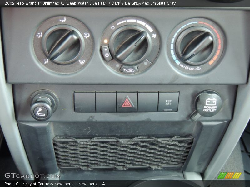 Deep Water Blue Pearl / Dark Slate Gray/Medium Slate Gray 2009 Jeep Wrangler Unlimited X