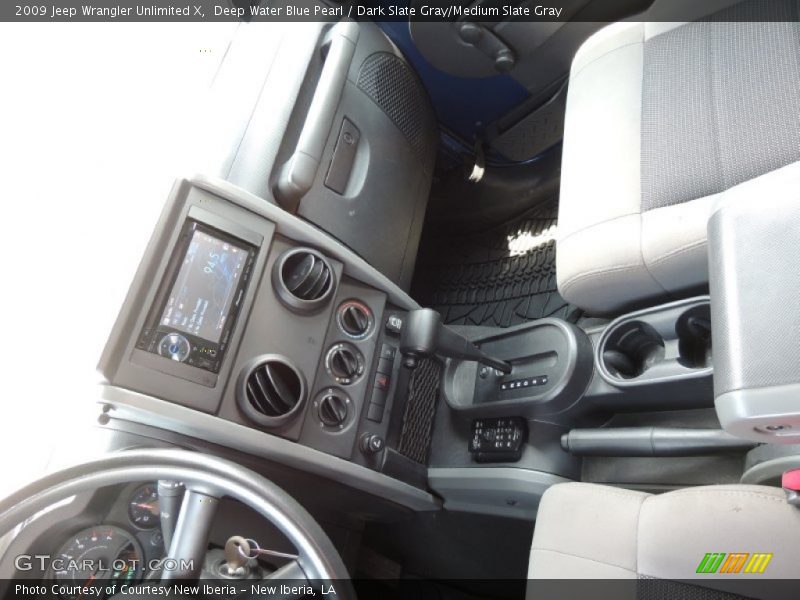 Deep Water Blue Pearl / Dark Slate Gray/Medium Slate Gray 2009 Jeep Wrangler Unlimited X