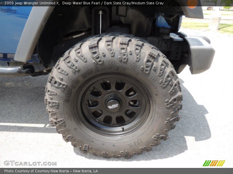 Deep Water Blue Pearl / Dark Slate Gray/Medium Slate Gray 2009 Jeep Wrangler Unlimited X
