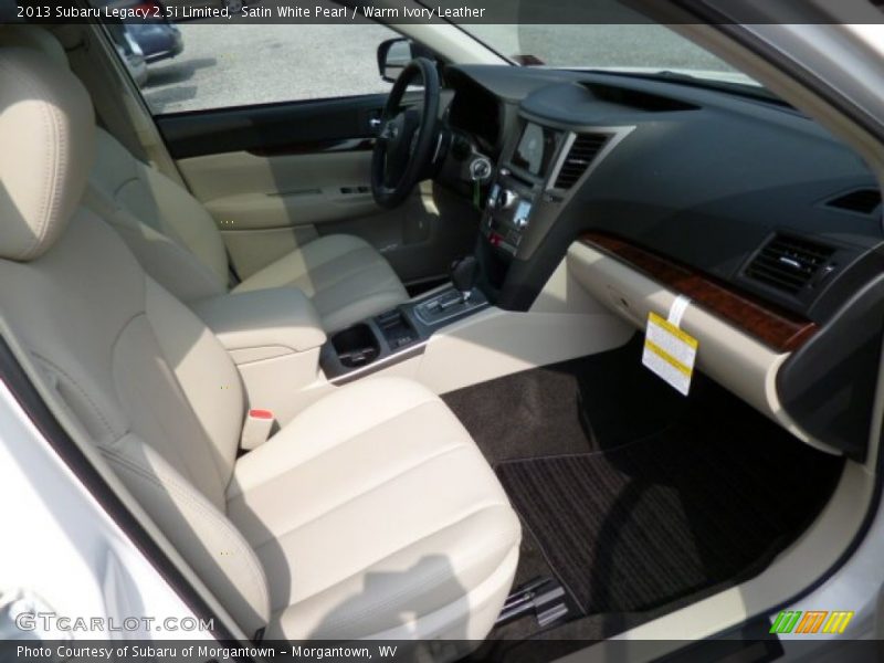 Satin White Pearl / Warm Ivory Leather 2013 Subaru Legacy 2.5i Limited