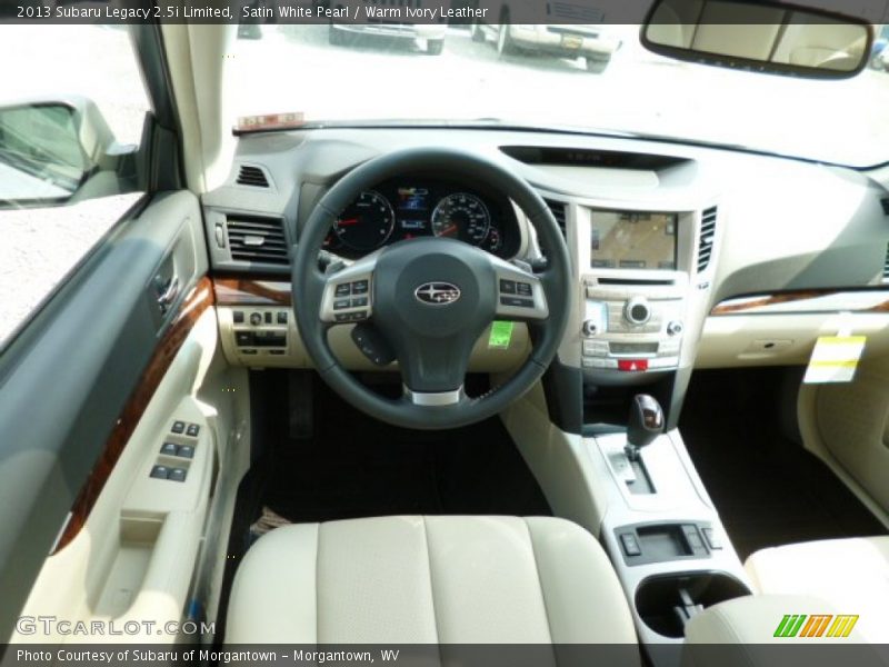 Satin White Pearl / Warm Ivory Leather 2013 Subaru Legacy 2.5i Limited