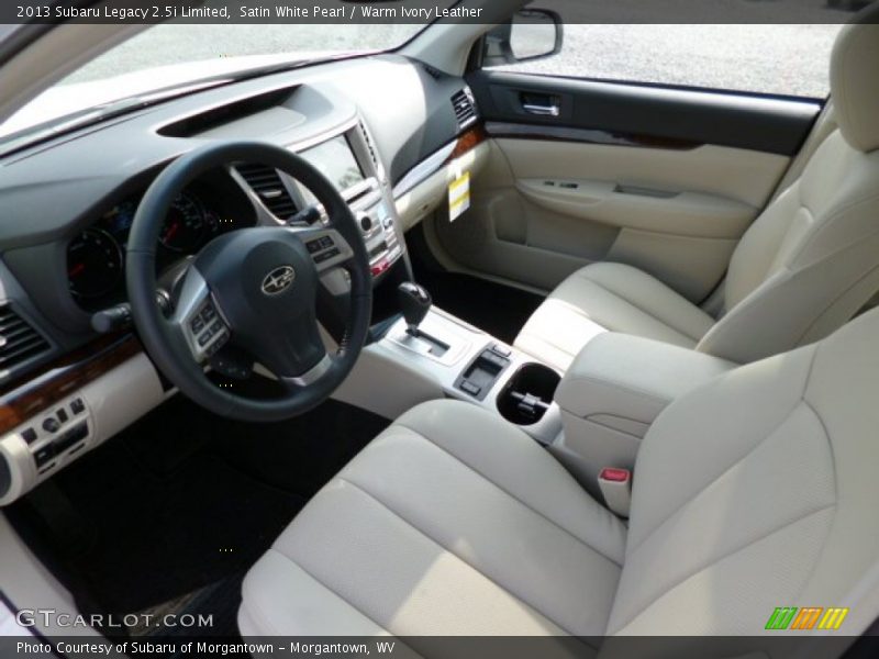 Satin White Pearl / Warm Ivory Leather 2013 Subaru Legacy 2.5i Limited
