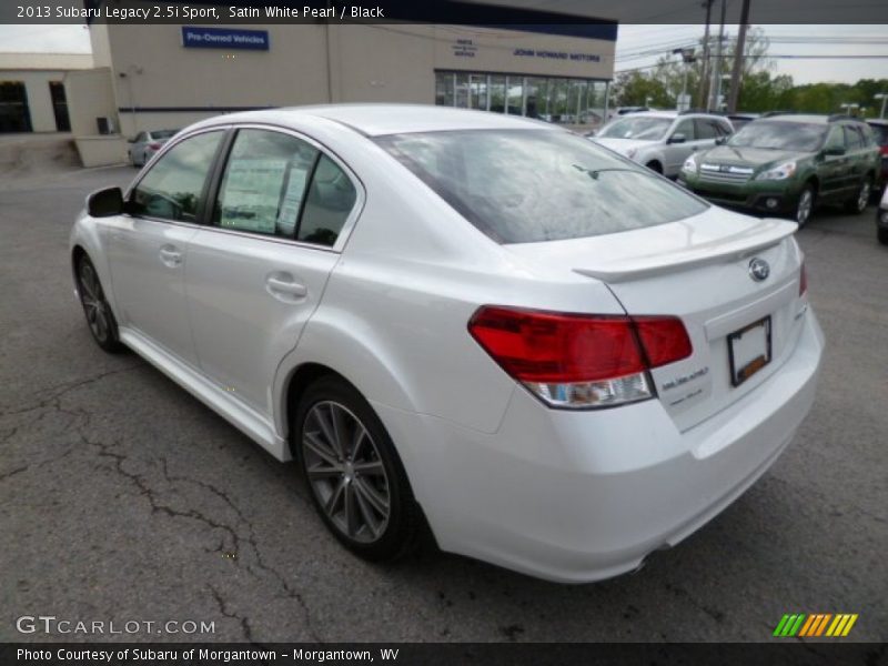 Satin White Pearl / Black 2013 Subaru Legacy 2.5i Sport