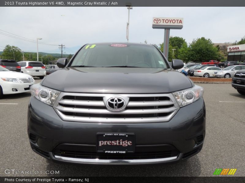 Magnetic Gray Metallic / Ash 2013 Toyota Highlander V6 4WD