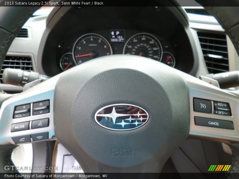 Satin White Pearl / Black 2013 Subaru Legacy 2.5i Sport