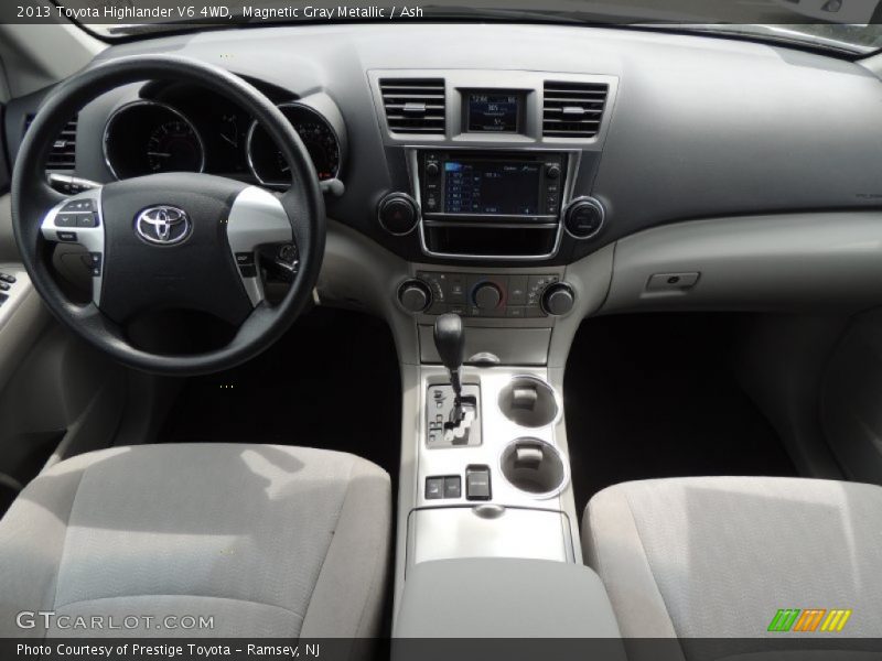 Magnetic Gray Metallic / Ash 2013 Toyota Highlander V6 4WD