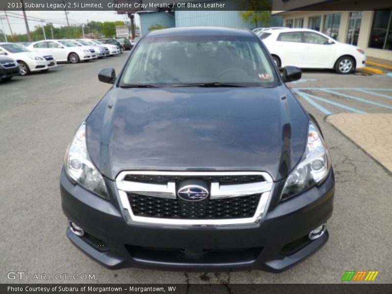 Graphite Gray Metallic / Off Black Leather 2013 Subaru Legacy 2.5i Limited