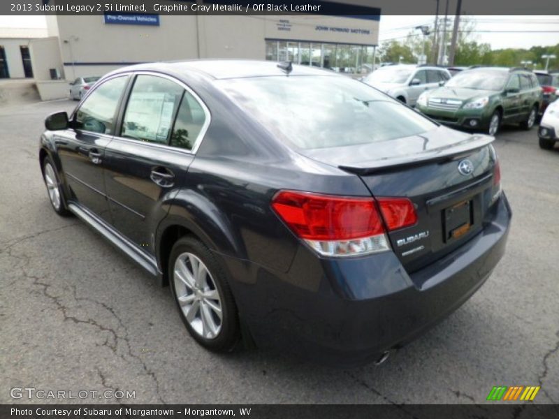 Graphite Gray Metallic / Off Black Leather 2013 Subaru Legacy 2.5i Limited
