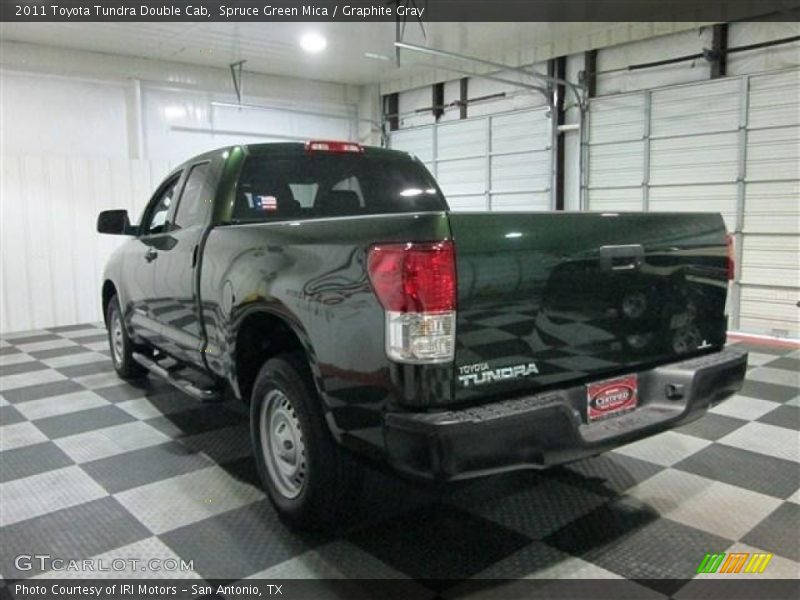 Spruce Green Mica / Graphite Gray 2011 Toyota Tundra Double Cab