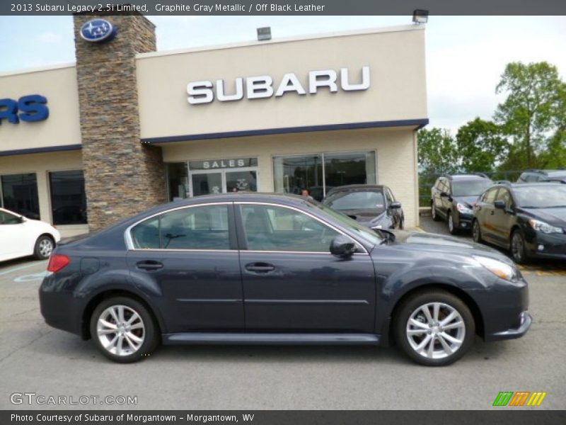 Graphite Gray Metallic / Off Black Leather 2013 Subaru Legacy 2.5i Limited