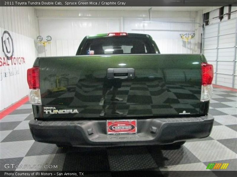 Spruce Green Mica / Graphite Gray 2011 Toyota Tundra Double Cab