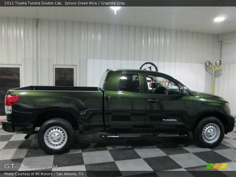 Spruce Green Mica / Graphite Gray 2011 Toyota Tundra Double Cab